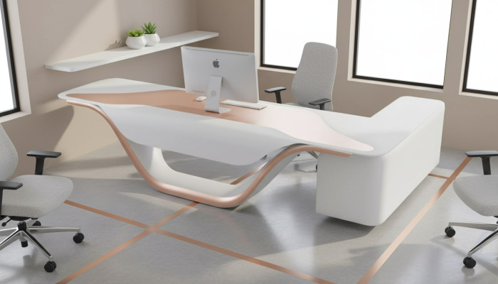 Bureau d'angle de conception Mobilier de bureau Chef de la salle d'étude Meubles Nouveaux meubles de bureau