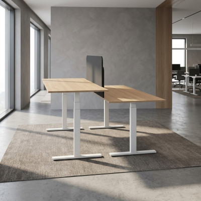 Bureaux de travail mobiles modernes pour bureau meubles en bois blancs neufs