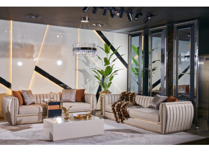 Ensemble de revêtement 3+3 canapé table basse ensemble canapé tissu canapé 3 pièces.
