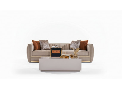 Salle de séjour Tables basses Table de design Bois Beige Style Moderne Tables de luxe