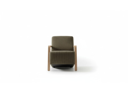 Fauteuil design une place pour le salon Confortable Rembourrage Mobilier vert