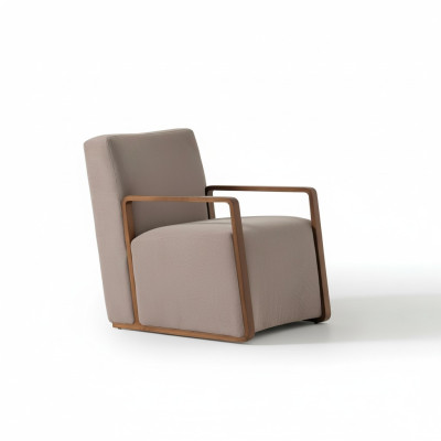 Fauteuil 1 place Canapé Tissu Tissu Canapés Rembourrage Mobilier de design Gris nouveau