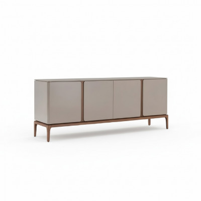 Buffet de salon en bois beige, style moderne, armoire XXL
