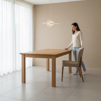 Salle à manger Set Chaise Textile Cuisine Designer Tissu Chaises Rembourrage