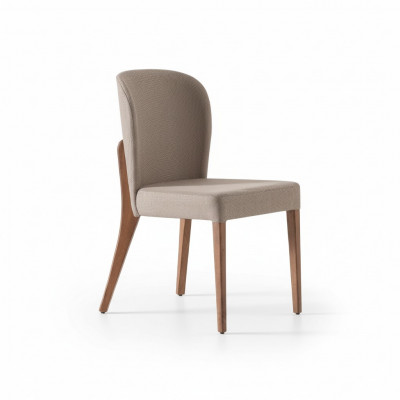 Salle à manger Set Chaise Textile Cuisine Designer Tissu Chaises Rembourrage