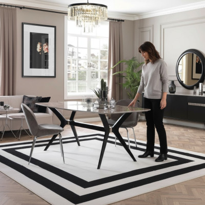 Salle à manger de luxe Table à manger Design Loft Table Mobilier Ameublement