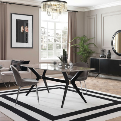 Salle à manger de luxe Table à manger Design Loft Table Mobilier Ameublement