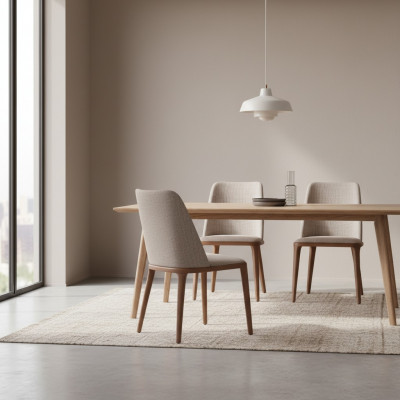 Chaise de salle à manger de luxe Conception de chaises en bois Chaise en bois Mobilier Style Moderne