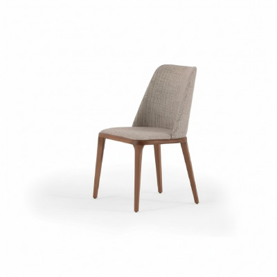 Chaise de salle à manger de luxe Conception de chaises en bois Chaise en bois Mobilier Style Moderne