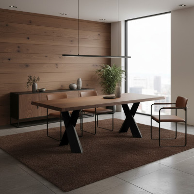 Table de salle à manger Table en bois Mobilier Design Salle à manger Tables Design table en bois 220x100cm
