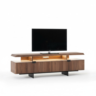 Meuble télé bas de gamme de luxe Armoire étagère latérale Bahut Meuble TV Stand Armoire Mobilier