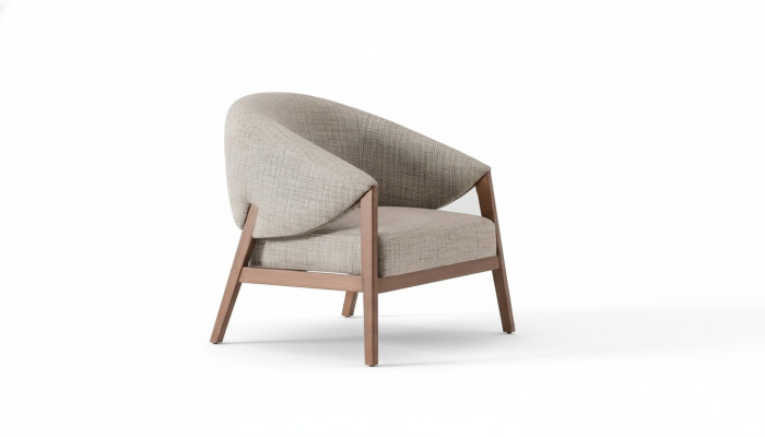 Salon de luxe Paysage Fauteuil Canapé Rembourrage Textile Canapés Design Gris
