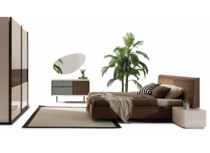 Conception de chambre à coucher de luxe Lit 2x Tables de nuit Commode Ensemble de 8 pièces de lit