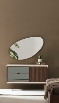 Chambre à Coucher Console Armoires Luxe Bois Avec Verre Moderne Design  Chambre à coucher Console Armoires de luxe en bois avec design moderne en verre