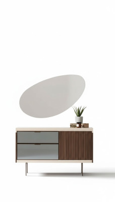 Chambre à Coucher Console Armoires Luxe Bois Avec Verre Moderne Design  Chambre à coucher Console Armoires de luxe en bois avec design moderne en verre