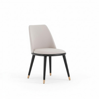 Chaise de salle à manger beige Designer Mega Comfort abler dans un style moderne
