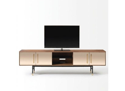 Lowboard Meuble TV Étagère Buffet marron Meuble TV Design Luxe Meuble en bois 260cm