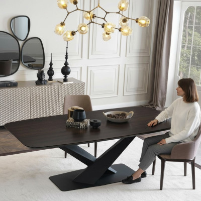 Salle à manger Tables en bois Ensemble de salle à manger Ensemble Chaise Groupe neuf 4x Design 5 pièces