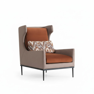 Salle de séjour Fauteuil Canapé Rembourrage Design Textile Canapé 1 place Rembourrage