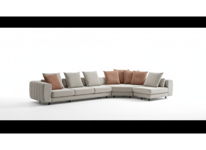 Paysage vivant Canapé Canapé d'angle Design Meubles Canapé Forme en L Nouveau style Moderne