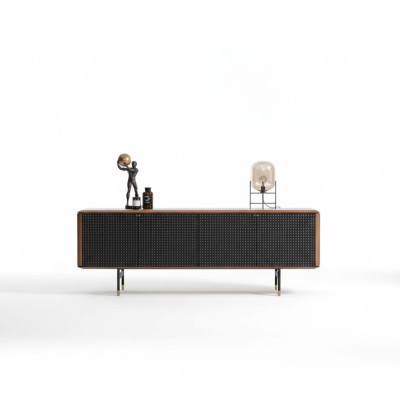 Buffet de salon en bois style moderne de luxe marron buffet loft de 228 cm