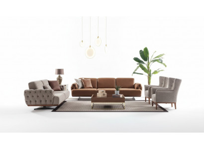 Ensemble de canapés 4 pièces. Ensemble de canapés Meubles Canapé Design Chesterfield