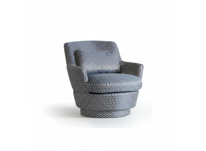 Luxury Fauteuil Design Meubles en bois avec textile Canapé une place Lounge Club