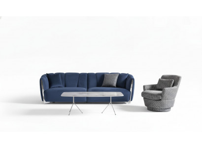 Ensemble de canapé 4+1 places Table basse Canapé Fauteuil Siège Ensemble de luxe 3 pièces nouveau