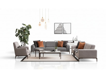 Ensemble de canapé 4 1 place canapé Fauteuil Table basse Tables d'appoint Suite 5 pièces.