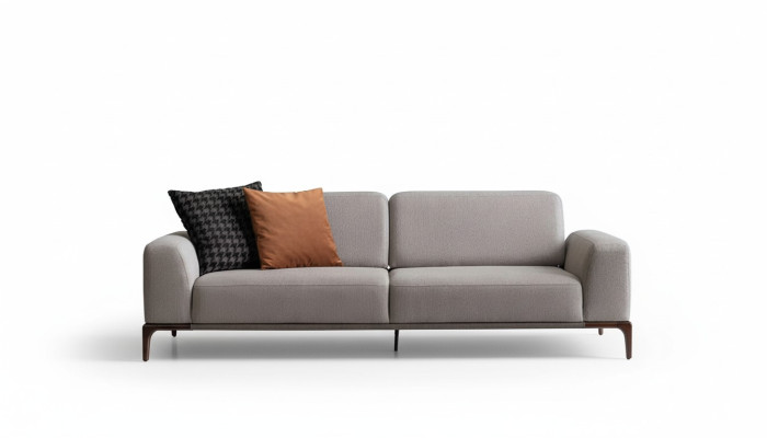 Sofa de salon 3 places Design Meubles de style moderne Canapés gris