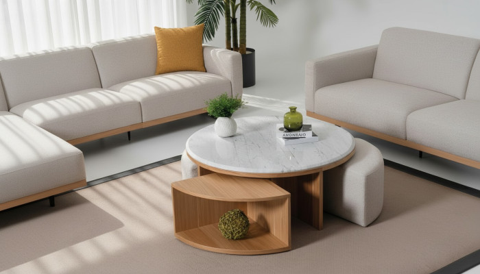 Salon Table basse Table Design Mobilier Luxe Ameublement Moderne
