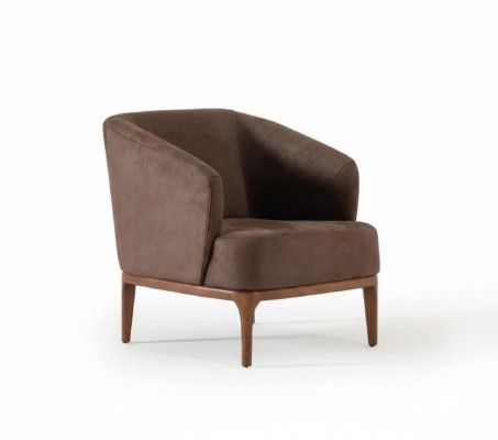 Salon Marron Chaise de Luxe Designer Fauteuil Mono-Place Rembourrage