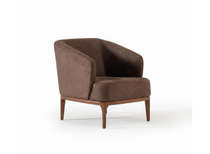 Salon Marron Chaise de Luxe Designer Fauteuil Mono-Place Rembourrage
