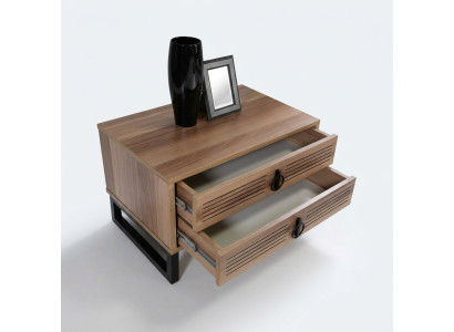 Table de chevet de chambre à coucher Design Buffet en bois avec métal luxe nouveau