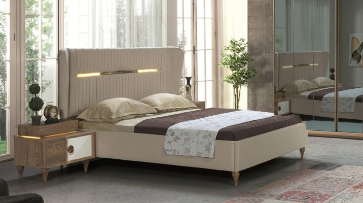 Chambre Table de chevet Table d'appoint Design Moderne Nouveau Brun Bois