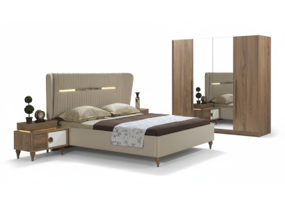 Chambre Table de chevet Table d'appoint Design Moderne Nouveau Brun Bois