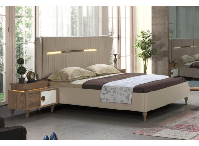 Chambre Table de chevet Table d'appoint Design Moderne Nouveau Brun Bois
