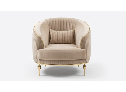 Salon Fauteuil Tissu Rembourrage 1 Place Siège en Tissu Un Place de Luxe