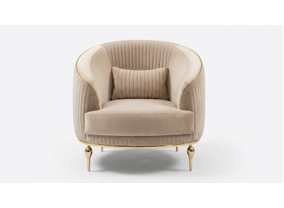 Salon Fauteuil Tissu Rembourrage 1 Place Siège en Tissu Un Place de Luxe