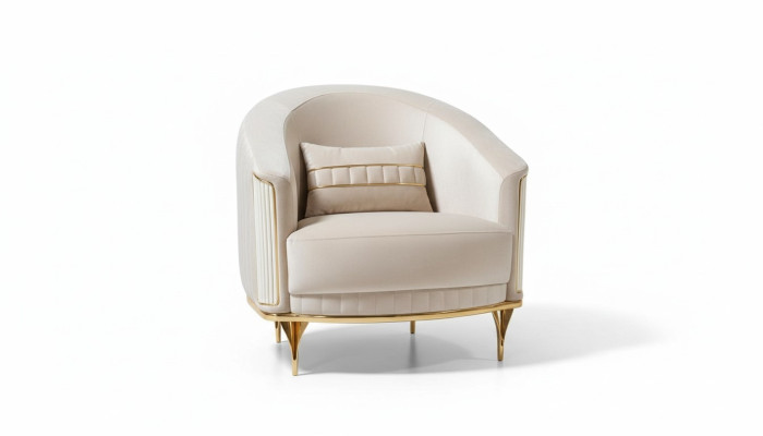 Salon Fauteuil 1 Place Canapé Rembourrage Luxe Textile Nouveau Design