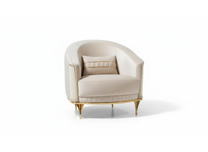 Salon Fauteuil 1 Place Canapé Rembourrage Luxe Textile Nouveau Design