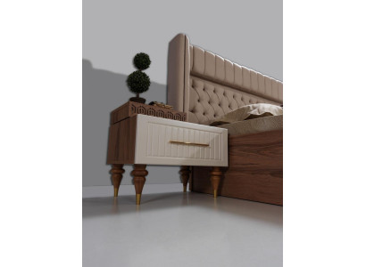 Chambre Tables de chevet Matériel Bois Style Mobilier Marron neuf Luxe