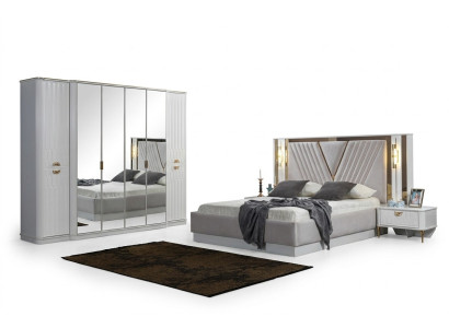 Ensemble de meubles de chambre moderne et élégant dans un design luxueux et un style contemporain.