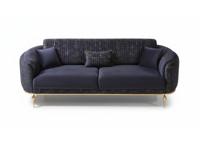 Salon canapé 3 places Bleu Meubles Canapé xxl de luxe Canapé.