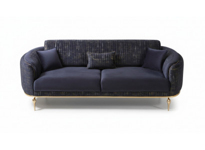 Salon canapé 3 places Bleu Meubles Canapé xxl de luxe Canapé.