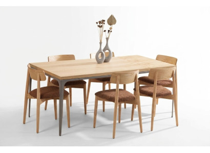 Table à manger 4x Chaises Chaise Ensemble de salle à manger Service de table Tables Suite