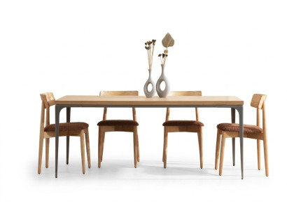 Table à manger Marron Table de luxe Salle à manger Style Classique ou Moderne Mobilier neuf