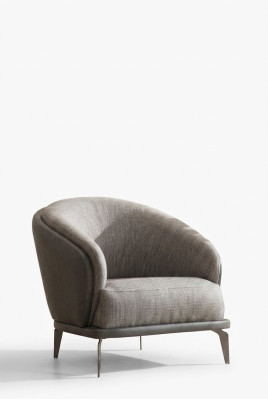 Fauteuil une place de luxe 1 siège gris tissu de siège nouveau