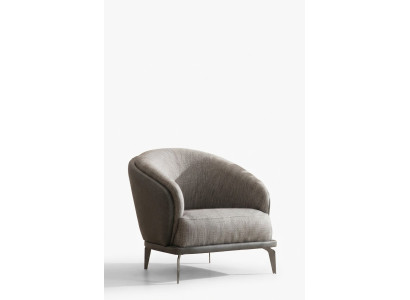 Fauteuil une place de luxe 1 siège gris tissu de siège nouveau