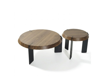 Table basse Table d'appoint Table design Ronde Marron Table de salon nouvelle